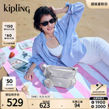 Kipling男女新款出游通勤休闲时尚轻便背提包单肩斜挎包 镭射银斜纹
