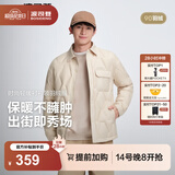 波司登（BOSIDENG）羽绒服男士秋90绒轻薄衬衫领修身短款内胆休闲通勤外套 象牙米|7C89 M 175/96A 体重约130-140斤