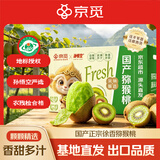 京觅&孙悟空陕西周至徐香绿心猕猴桃24粒单果90g+ 礼盒水果源头直发