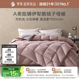 罗莱家纺 伊犁95鹅绒子母被 A类阻螨可水洗被子 220*250cm粉色