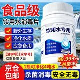 六鹤净水片食用级战备井水消毒片农村饮用水野外消杀菌除异味净化剂 100片*1瓶【一片水立清】