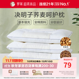 罗莱家纺 枕头颈椎枕 100%棉决明子荞麦花草枕头护颈椎助睡眠 46*72cm