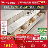 芝华仕（CHEERS）岩板电视柜现代简约储物收纳客厅柜子CJ102驼灰色|无仓储