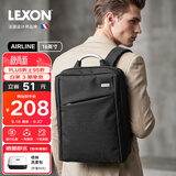 乐上（LEXON）男士商务双肩包15.6/16英寸笔记本电脑包通勤旅行出差双层背包