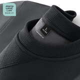 JEANSWEST LIFE真维斯加绒卫衣男秋冬季加厚保暖外套三角设计重磅灰色圆领上衣男