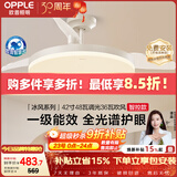欧普照明（OPPLE）风扇灯42寸全光谱1级能效智控电风扇餐厅厨房卧室空调搭子 冰风