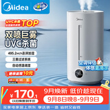 美的（Midea）【紫外线杀菌】加湿器净化空气卧室家用大容量孕妇婴幼桌面空调风扇清凉伴侣小型生日礼物S-UV98K
