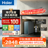 海尔（Haier）鲜活水前置套装【889瞬时1400G流速 8年进口膜净水器+15T/h自动冲洗过滤磁吸前置Z45】