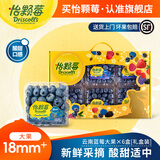 怡颗莓【颗颗饱满】当季云南蓝莓 国产蓝莓 新鲜水果送礼 Jumbo超大125g*6盒（18mm+）