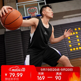 361°运动套装男夏季速干篮球跑步健身球衣背心短裤两件套652621901-1