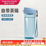 特百惠（Tupperware）茶韵500ml塑料杯男女士学生运动水杯子大容量泡茶杯 冰水蓝