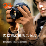 GOLOVEJOY高乐捷手套保暖摄影师露二指男女秋冬专业拍摄像单反相机拍照驼色