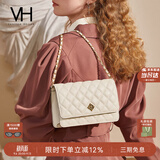 VANESSA HOGAN VH女包极光菱格包轻奢气质百搭小香风链条单肩斜挎小包生日礼物