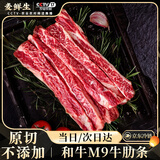 麦鲜生 澳洲和牛M9牛肋条1kg净重  谷饲原切雪花牛肉无骨肋条烧烤烤肉