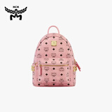 MCM【礼物】STARK迷你情侣款铆钉背包双肩包粉色