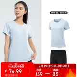 361°运动套装女夏季新款跑步休闲短袖短裤两件套瑜伽服662414001H-5