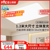 雷士（NVC）吸顶灯具客厅灯大灯智能高端大气LED照明1.2m大尺寸光鸿包安装