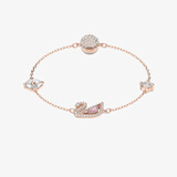 施华洛世奇（SWAROVSKI）【自营】粉天鹅手链女 女士手链轻奢生日礼物送女友  5485876
