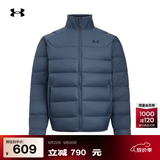 安德玛（Under Armour）UACore男子轻质运动休闲短款鸭绒羽绒服6010876 暴雨灰044 XL 建议拍大一码