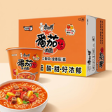 康师傅方便面 经典番茄牛肉桶面122g*12 泡面整箱速食 方便食品