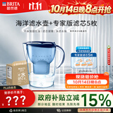 碧然德（BRITA）过滤净水器 家用滤水壶 净水壶 海洋系列 3.5L（蓝）+专家版滤芯5枚 环保加固包装