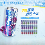 锐澳（RIO）洋酒 预调酒 鸡尾酒 冰饮果酒甜酒伏特加 强爽8度系列 330ml*24罐