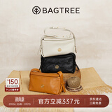 BAGTREE【朱珠同款】包包树奶盒包女包植鞣皮单肩斜挎腋下通勤Hobo枕头包 檀黑色-小号【双磁吸款】 高级小众