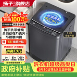 扬子【政府补贴15%】洗衣机全自动一级能效 家用大容量洗烘一体波轮 以旧换新出租房宿舍神器 13KG【强力热烘干+钢化玻璃盖+品质电机】 波轮