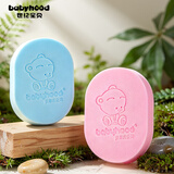 世纪宝贝（babyhood）婴儿洗澡沐浴海绵 新生儿宝宝硅胶洗澡用品去头垢洗发清洁按摩 小熊沐浴棉（2个装） 颜色随机
