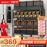 溢彩年华 1.2米重型货架家用仓储物架多功能收纳架落地架子家用置物架2608