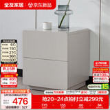 全友家居【床头柜合集】小型收纳储物柜卧室小桌子客厅边角柜斗柜家具 126352-2二抽床头柜B*2