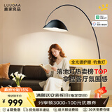 鹿家良品（LUUGAA）护眼钓鱼灯客厅高级感落地灯沙发旁现代极简意式轻奢卧室氛围灯具 护眼中号|层高<3米-已接入米家APP