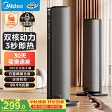 美的（Midea）【金榜单品】石墨烯智能语音暖风机取暖器 家用电暖气电暖器 热风机电暖风全屋速热小太阳HFT20SWK