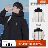 骆驼（CAMEL）[北风]三合一冲锋衣户外登山服防风防雨防污抓绒羽绒内胆运动外套 [羽绒+抓绒]幻影黑男  A13CAXX085AB XXXL