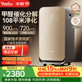 亚都（YADU）空气净化器除甲醛消毒机卫健委认证大空间家用甲醛数显除花粉除过敏原KJ850F-T850(Hi)