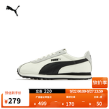 彪马（PUMA）阿甘鞋|运动复古跑鞋男女秋季休闲T头鞋TURIN 362167 米白色-黑色-灰色-19 38