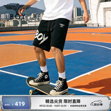 BOY LONDON男女同款夏季时尚五分裤涂鸦运动短裤N13901 黑色 S