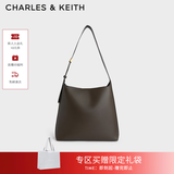 CHARLES&KEITH大容量通勤子母单肩包托特包包女包生日礼物送女友CK2-40270966-1 Dark Moss深苔绿色 L