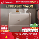 芝华仕（CHEERS）头等舱岩板床头柜现代简约床边小柜子储物收纳卧室G003