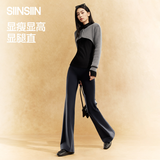 SIINSIIN微喇裤女2026秋季新款运动健美瑜伽裤外穿裤子打底鲨鱼喇叭裤