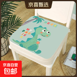 儿童增高垫餐椅加厚加高坐垫子四季透气小学生吃饭学习宝宝座椅垫 绿恐龙【四季款厚度 10cm】 39×39cm