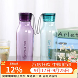 乐扣乐扣（LOCK&LOCK）ECO户外运动水杯户外便携塑料水壶男女杯子两件套（550ml*2） 