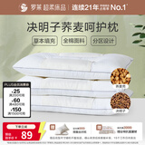 罗莱家纺 枕头颈椎枕 100%棉决明子荞麦花草枕头护颈椎助睡眠 46*72cm