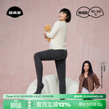 菇娘家【刘浩存同款】灰色打底裤羊毛保暖连裤袜女秋冬加绒格雷裤显瘦