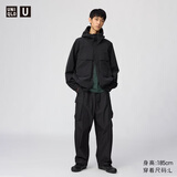 优衣库宽腿工装裤男装女装合作款休闲裤户外机能482883 492574 482883/09黑色 XL