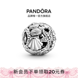 潘多拉（PANDORA）镂空海星贝壳与心形串饰925银海洋镂空diy串珠生日礼物 均码