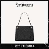 YSL圣罗兰 女士NIKI SHOPPING中号复古皮革手袋ysl包包 黑色 U