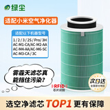 绿尘 适配小米米家（MI）空气净化器滤芯1代2代3代/2S/pro净化器滤网除甲醛除颗粒物除PM2.5除异味 M1