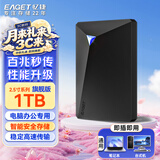 忆捷（EAGET）1TB USB3.0移动硬盘加密安全G20C 2.5英寸外接外置存储数据照片备份高速传输防震黑色兼容Mac