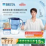 碧然德（BRITA） 过滤净水器 家用滤水壶 净水壶 海洋系列 3.5L蓝色 一壶3芯装 环保加固包装